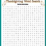 Thanksgiving Word Search (Free Printable!) In Thanksgiving Day Puzzles Printable