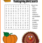 Thanksgiving Word Search (Free Printable Puzzles) – Free Pertaining To Thanksgiving Puzzle Worksheets