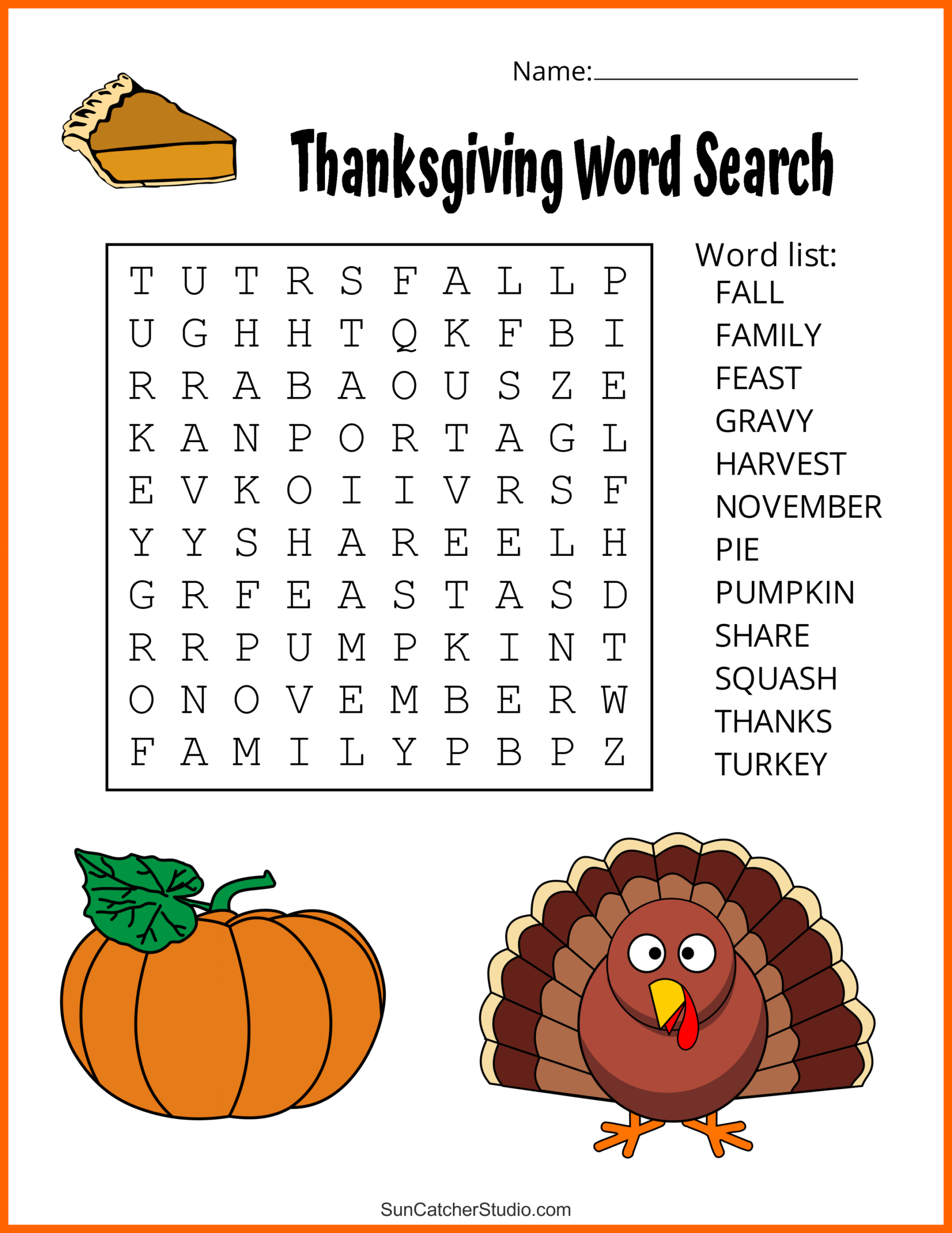 Thanksgiving Word Search (Free Printable Puzzles) – Free regarding Thanksgiving Hidden Picture Puzzles Printables