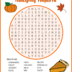 Thanksgiving Word Search (Free Printable Puzzles) – Free Within Thanksgiving Word Search Puzzles Printable