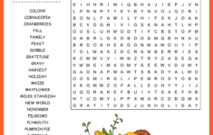 Thanksgiving Word Search in Thanksgiving Word Puzzles Adults