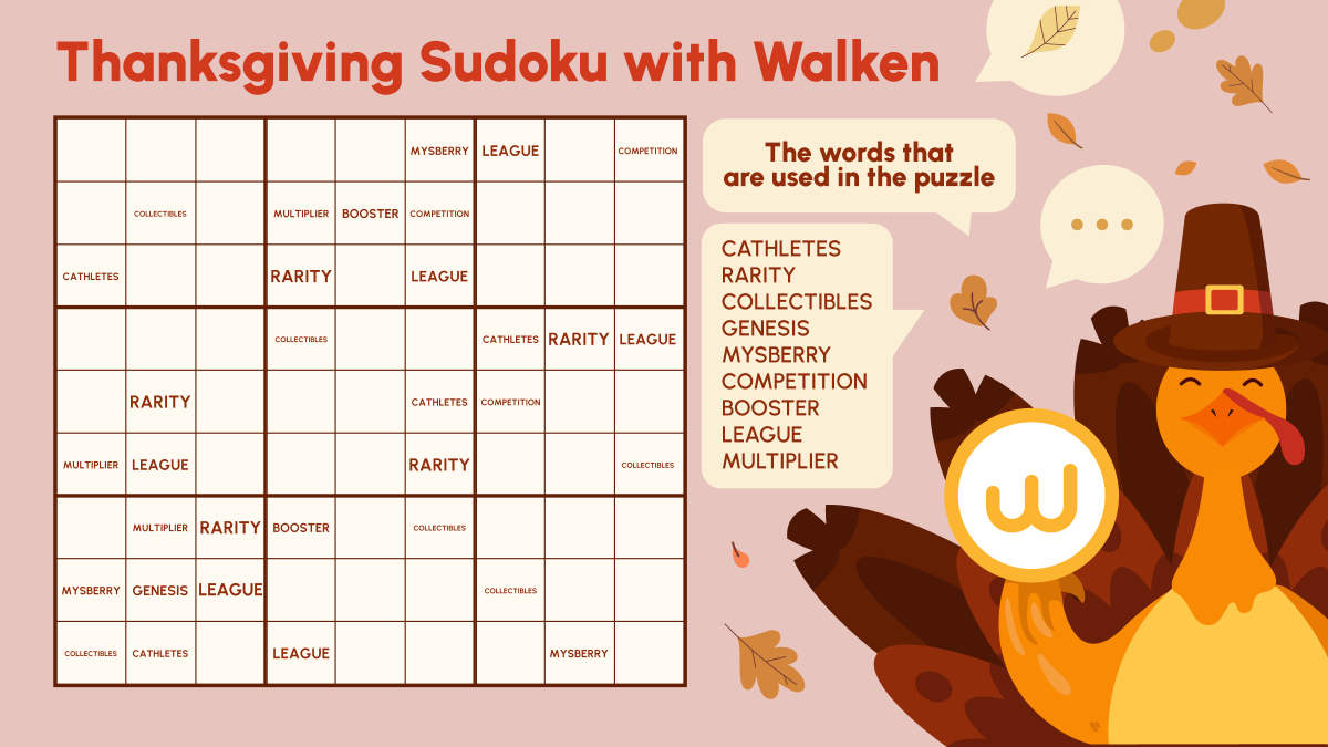 Walken (@Walken_Io) On X: &amp;quot;🦃 Thanksgiving Sudoku With #Walken_Io with regard to Thanksgiving Sudoku Puzzle Answers