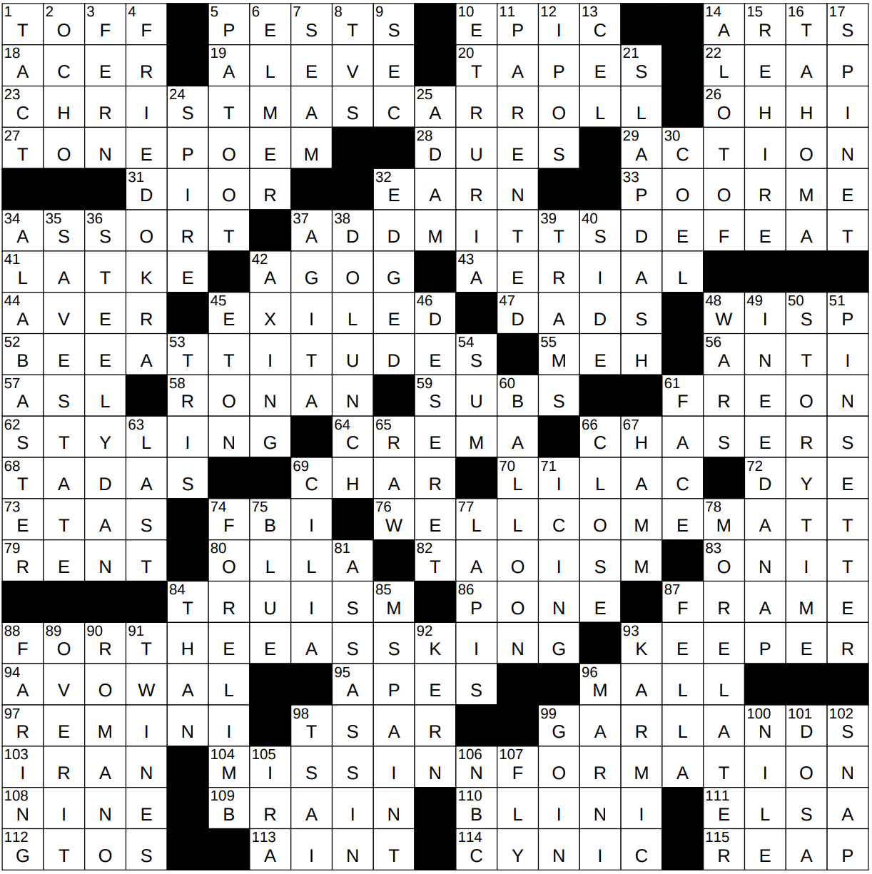 0226 23 ny times crossword 26 feb 23 sunday nyxcrossword inside christmas tradition nyt crossword 0226-23 Ny Times Crossword 26 Feb 23, Sunday - Nyxcrossword inside Christmas Tradition Nyt Crossword