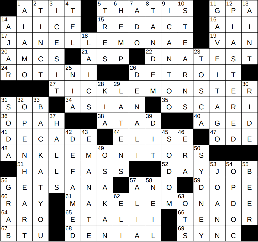 0604-25 Ny Times Crossword 4 Jun 25, Wednesday - Nyxcrossword pertaining to White Christmas Singer Informally Crossword