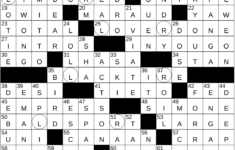 0703-25 Ny Times Crossword 3 Jul 25, Thursday - Nyxcrossword intended for Injury/Christmas Entree Nyt Crossword