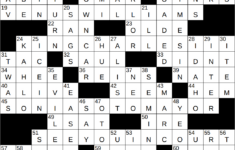 0731-23 Ny Times Crossword 31 Jul 23, Monday - Nyxcrossword throughout Almost Christmas Actor Omar Crossword