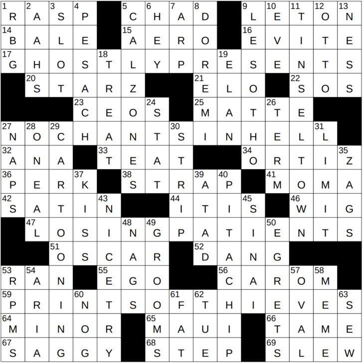 Some Christmas Trees Nyt Crossword