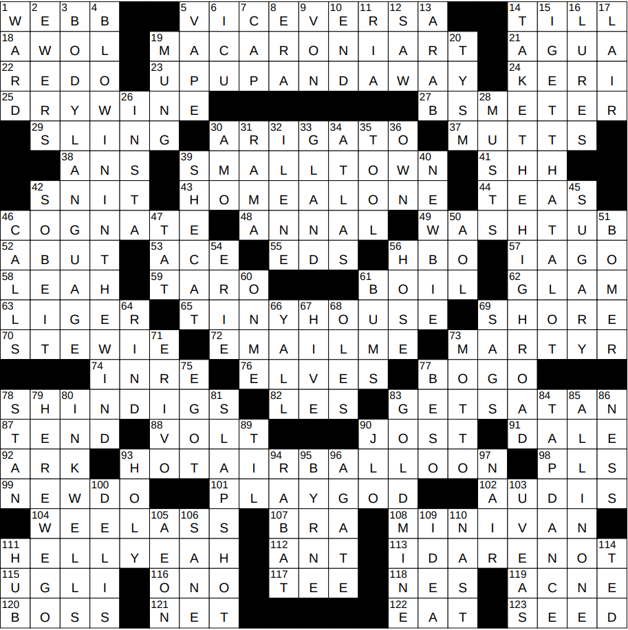 1117-24 Ny Times Crossword 17 Nov 24, Sunday - Nyxcrossword with regard to White Christmas Singer Informally Crossword