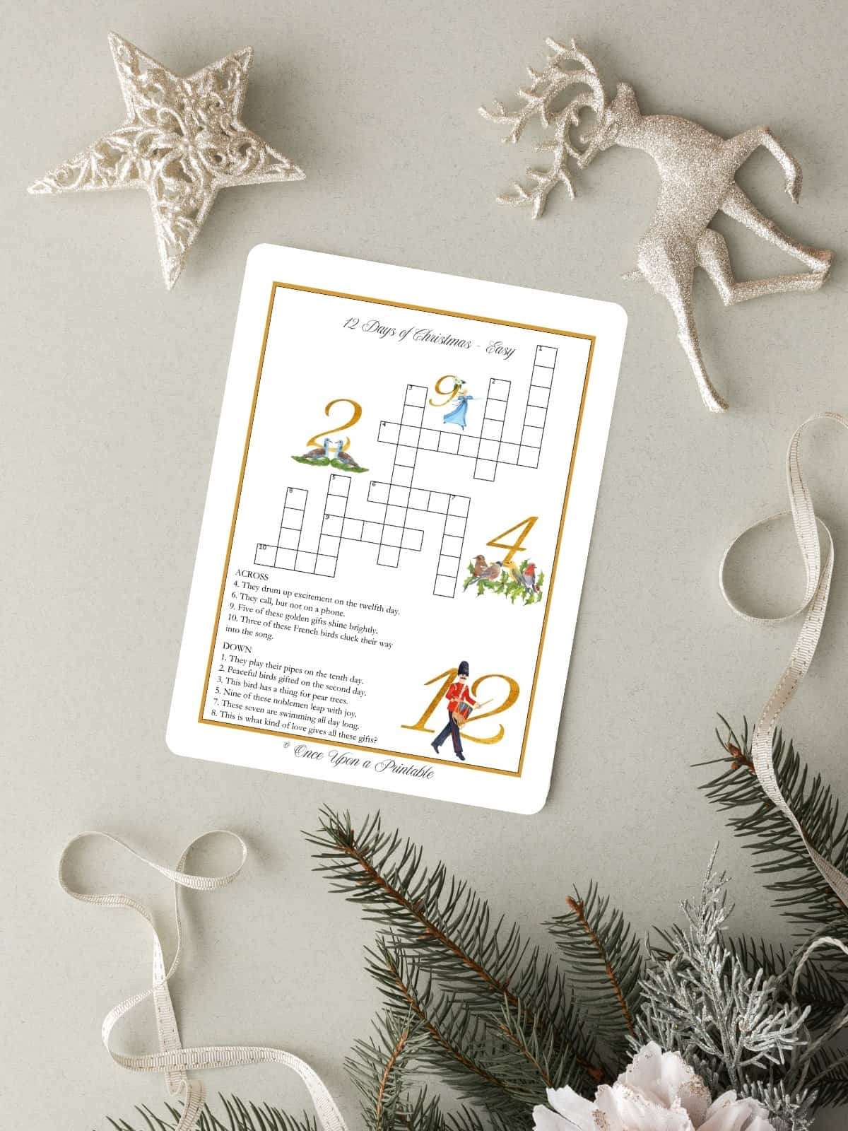 12 days of christmas crossword puzzles free printable once in christmas garland crossword clue 12 Days Of Christmas Crossword Puzzles (Free Printable) - Once in Christmas Garland Crossword Clue