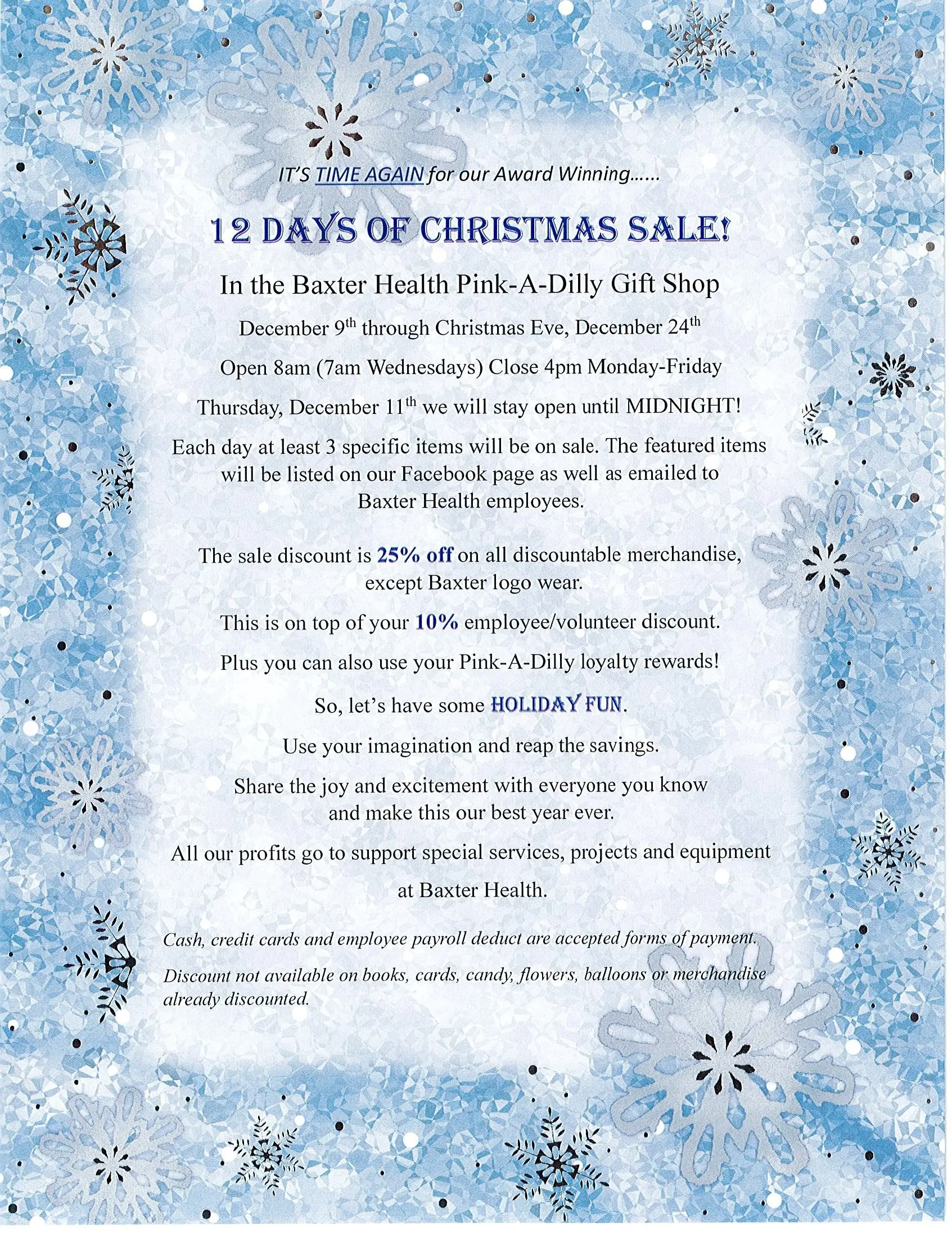 12 Days Of Christmas Sale | Ktlo throughout Christmas Time Sale Crossword