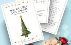5 How The Grinch Stole Christmas Crossword Puzzles Free – Once within The Science Of Christmas Crossword