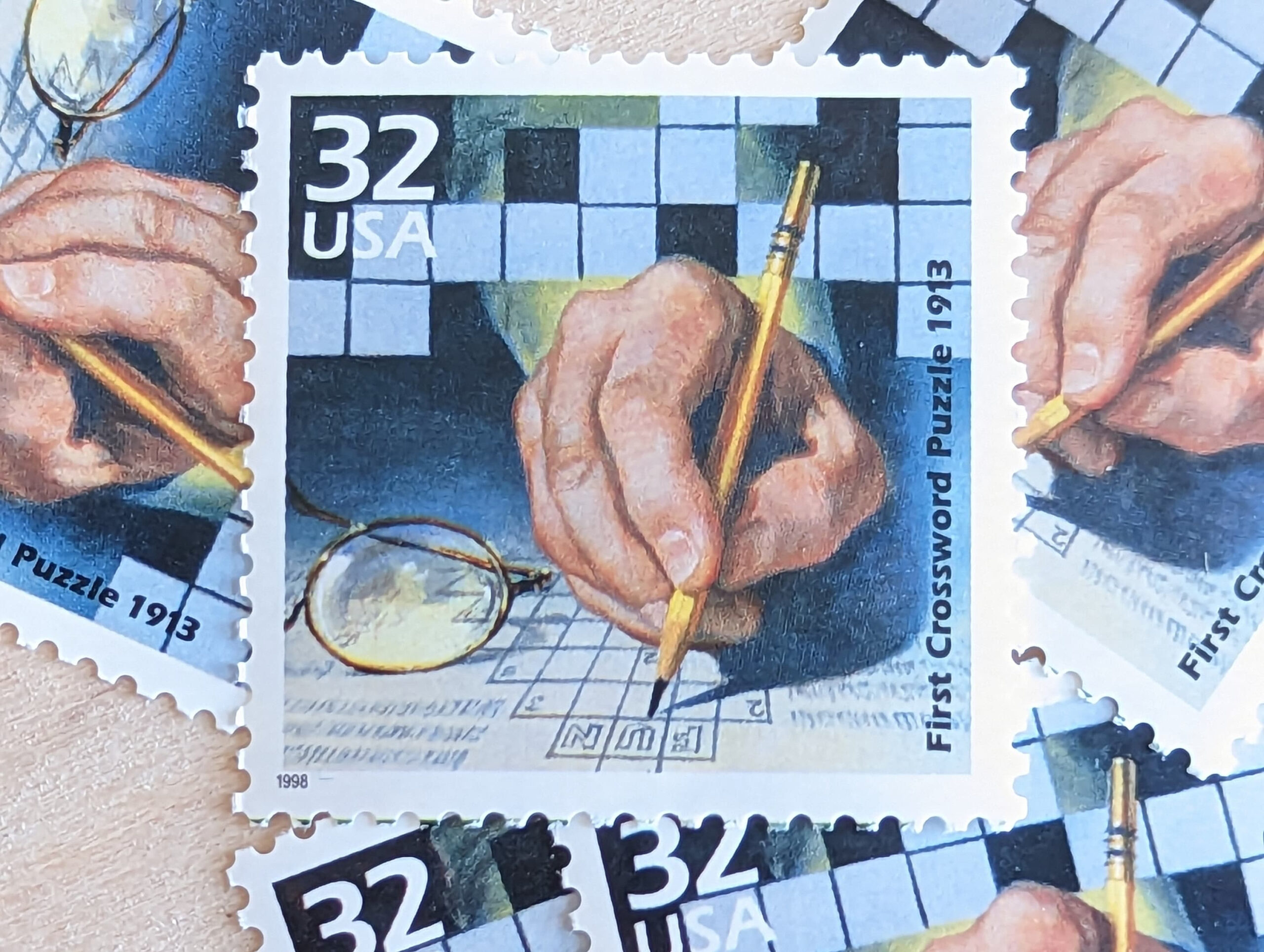 5 kreuzwortratsel briefmarken 32 cent 1998 1910er jahre inside christmas stamp pair crossword scaled 5 Kreuzworträtsel Briefmarken, 32 Cent, 1998, 1910Er Jahre inside Christmas Stamp Pair Crossword