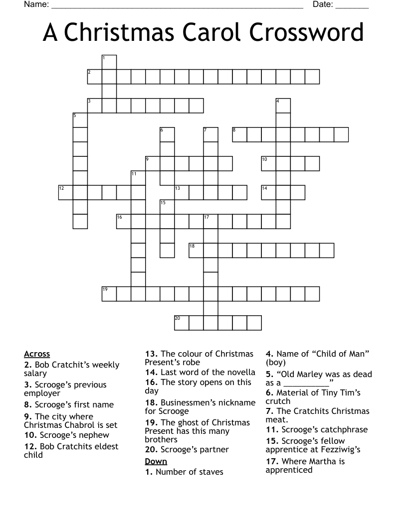 a christmas carol crossword wordmint for a christmas carol name crossword A Christmas Carol Crossword - Wordmint for A Christmas Carol Name Crossword