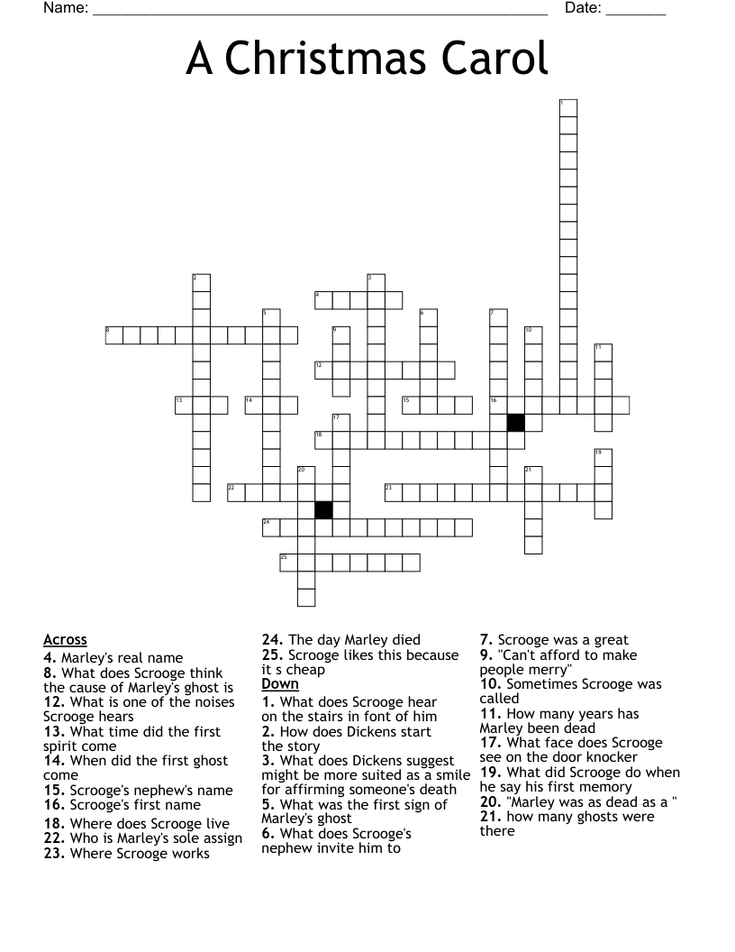 a christmas carol crossword wordmint regarding a christmas story best lines crossword answers A Christmas Carol Crossword - Wordmint regarding A Christmas Story Best Lines Crossword Answers