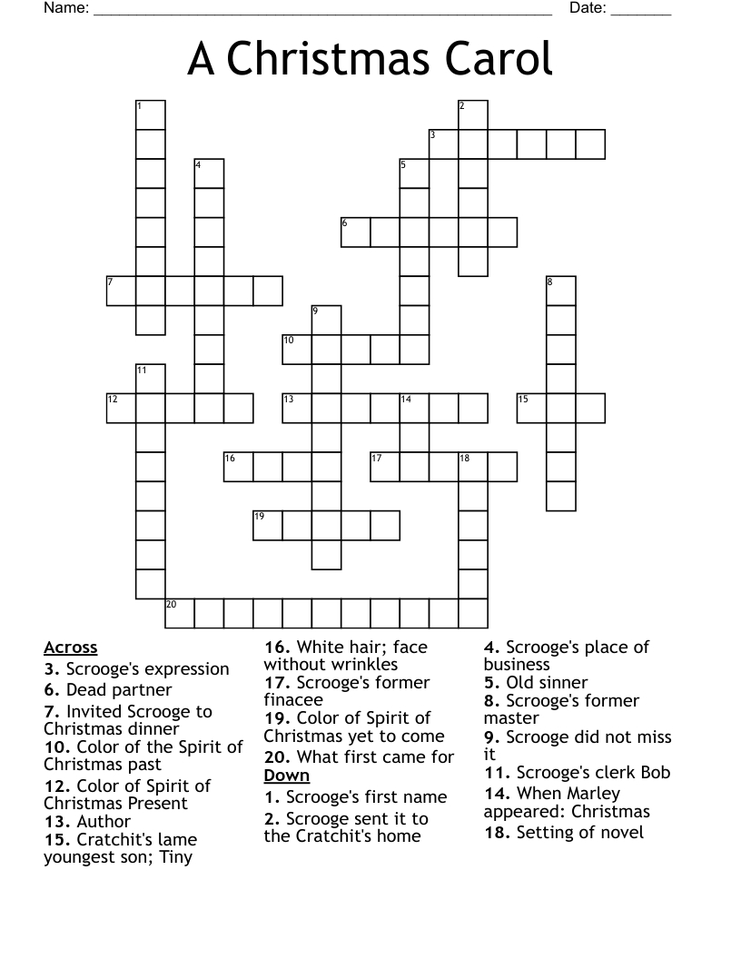 a christmas carol crossword wordmint regarding clerk in a christmas carol crossword clue A Christmas Carol Crossword - Wordmint regarding Clerk in a Christmas Carol Crossword Clue
