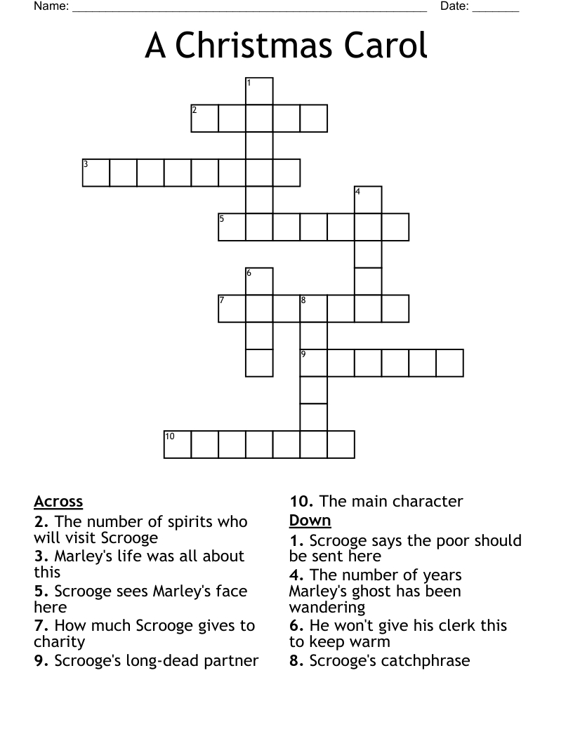 a christmas carol crossword wordmint throughout clerk in a christmas carol crossword A Christmas Carol Crossword - Wordmint throughout Clerk in a Christmas Carol Crossword
