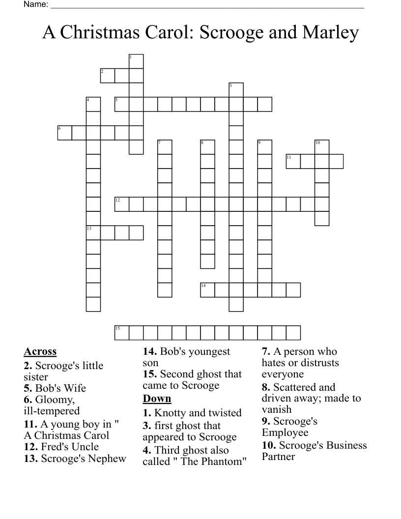 a christmas carol scrooge and marley crossword wordmint with marley of a christmas carol crossword A Christmas Carol: Scrooge And Marley Crossword - Wordmint with Marley Of A Christmas Carol Crossword