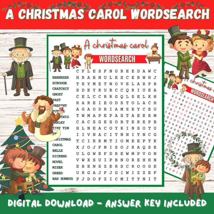 Marley of a Christmas Carol Crossword