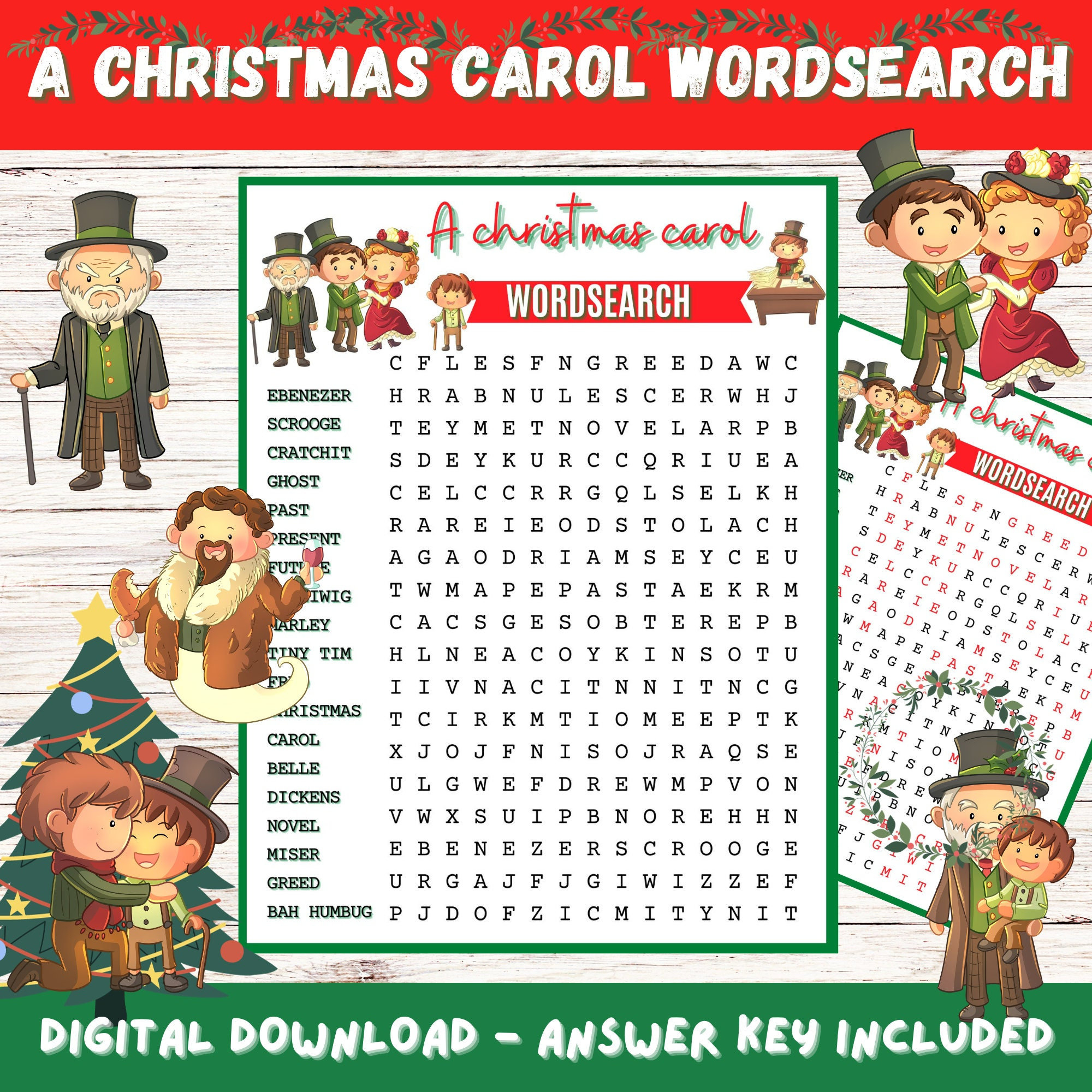 a christmas carol wordsearch printable with answers fun game throughout marley of a christmas carol crossword A Christmas Carol Wordsearch Printable With Answers, Fun Game throughout Marley of a Christmas Carol Crossword