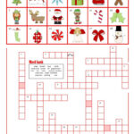 A Christmas Crossword With Word Ban…: English Esl Worksheets Pdf & Doc For Christmas Crossword Puzzle With Word Bank