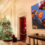 A Pared Back White House Christmas — With A Trump Lego Portrait Intended For Christmas At The White House Crossword Answer Key