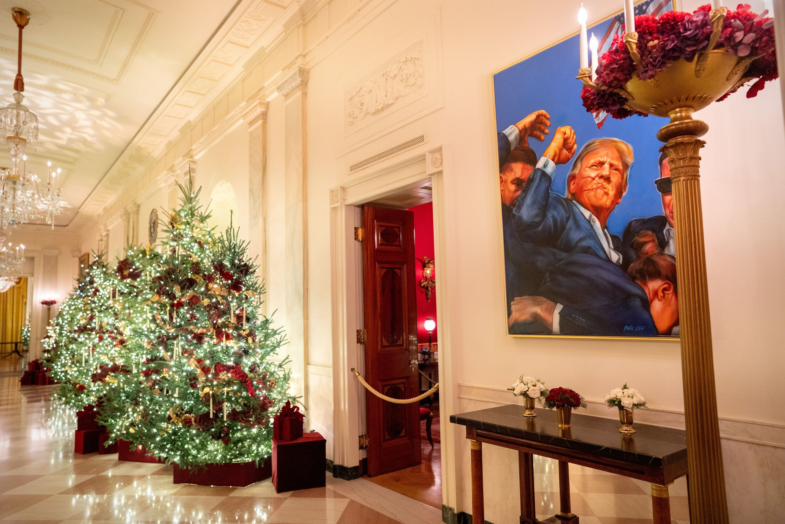 a pared back white house christmas with a trump lego portrait intended for christmas at the white house crossword answer key A Pared-Back White House Christmas — With A Trump Lego Portrait intended for Christmas At The White House Crossword Answer Key