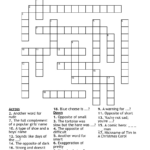 Adjective Crossword   Wordmint With Regard To Adjective With Christmas Crossword Clue