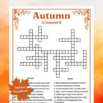 Autumn Crossword Puzzle, Fall Party Word Game, Fall Party Within Christmas Dinner Centerpiece Crossword Clue 3 Letters