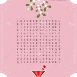 Beautiful Christmas Word Search Puzzle. Crossword Game About Throughout Post Christmas Event Crossword Clue