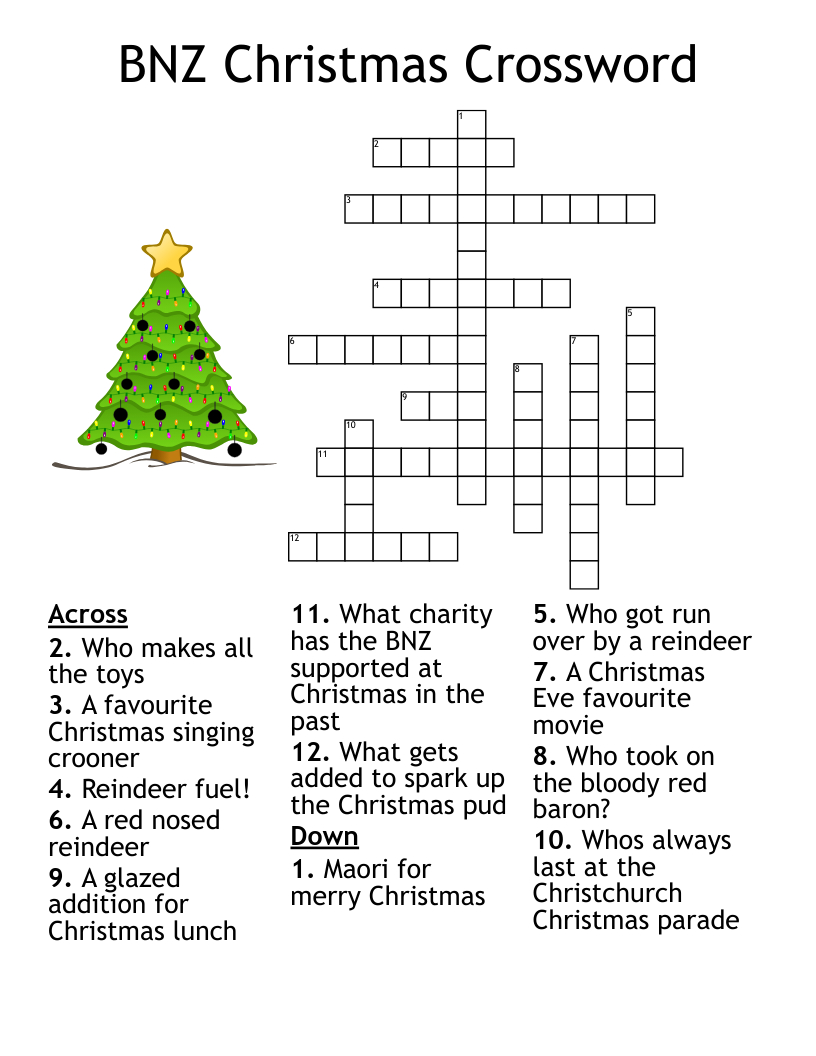 bnz christmas crossword wordmint for after christmas event crossword Bnz Christmas Crossword - Wordmint for After Christmas Event Crossword