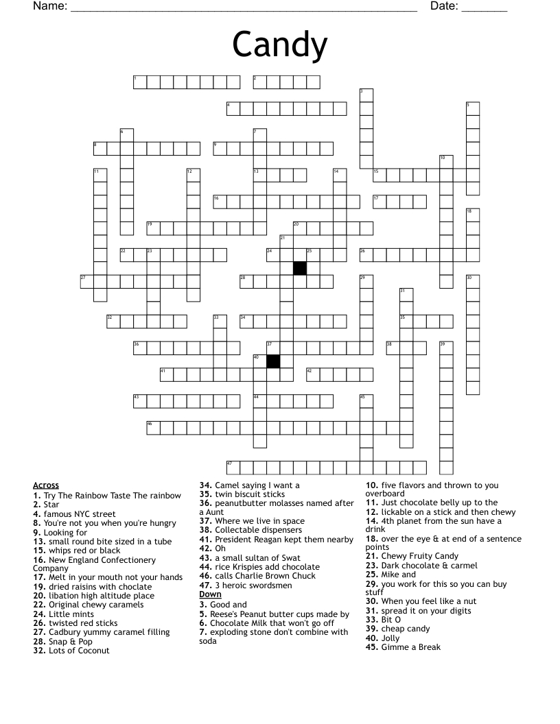 candy crossword wordmint intended for bit of christmas candy crossword Candy Crossword - Wordmint intended for Bit Of Christmas Candy Crossword