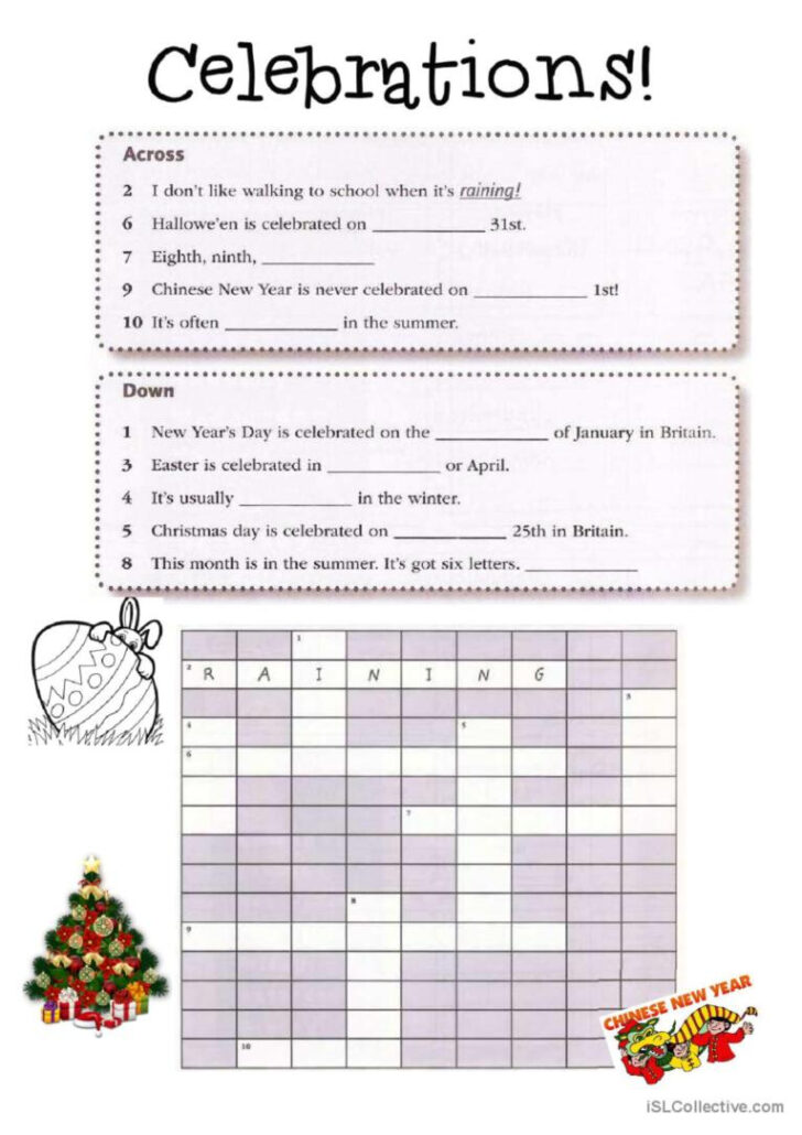 Christmas Around the World Crossword