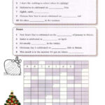 Celebrations Around The World …: English Esl Worksheets Pdf & Doc Within Christmas Around The World Crossword Puzzle