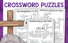Christian Easter Crossword Puzzle Packet - Mamas Learning Corner throughout Easter or Passover But Not Christmas Crossword