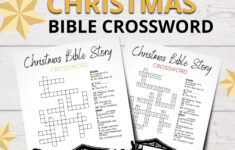 Christmas Bible Crossword For Kids | Christmas Story Lesson within Bible Christmas Crossword Puzzle
