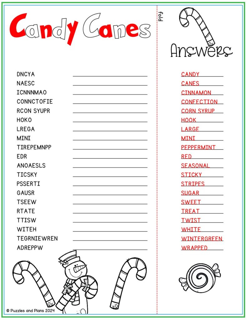 christmas candy canes word scramble puzzlesandplans regarding bit of christmas candy crossword Christmas Candy Canes Word Scramble - Puzzlesandplans regarding Bit Of Christmas Candy Crossword