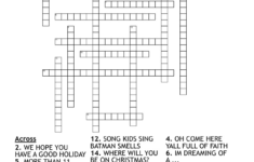 Christmas Carol Crossword Puzzle - Wordmint throughout Singing Christmas Song Crossword Clue