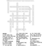 Christmas Carol Crossword Puzzle   Wordmint Throughout We Need A Little Christmas Musical Crossword