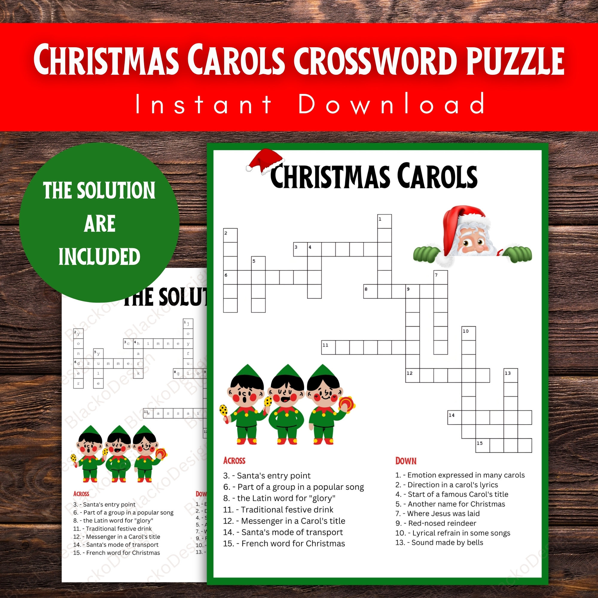 christmas carols crossword puzzle holiday family game digital throughout christmas carol start crossword Christmas Carols Crossword Puzzle: Holiday Family Game (Digital throughout Christmas Carol Start Crossword