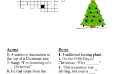 Christmas Characters Crossword – Wordmint pertaining to Common Christmas Tree Decoration Crossword