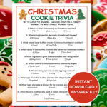 Christmas Cookie Trivia   Etsy Canada Throughout Christmas Cookie Spice Crossword Clue