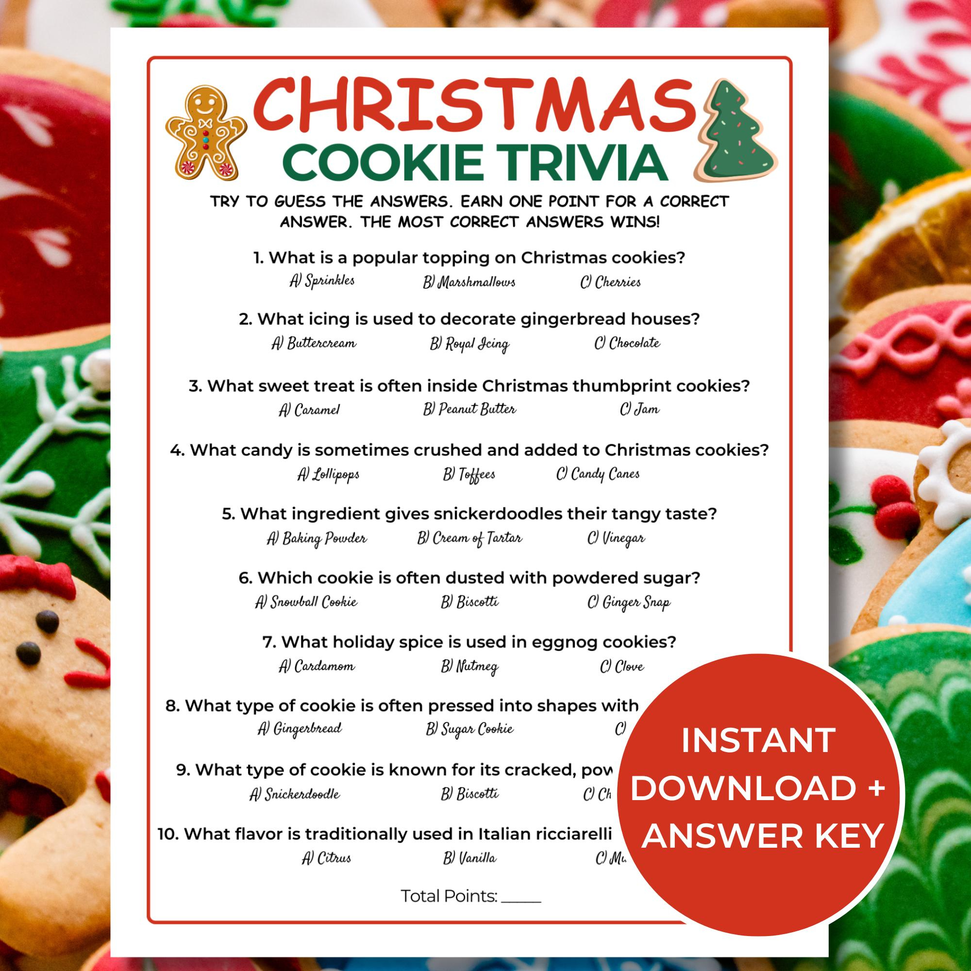 christmas cookie trivia etsy canada throughout christmas cookie spice crossword clue Christmas Cookie Trivia - Etsy Canada throughout Christmas Cookie Spice Crossword Clue
