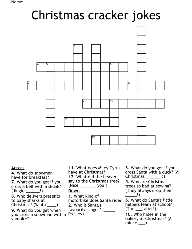 christmas cracker jokes crossword wordmint with regard to christmas singers crossword clue Christmas Cracker Jokes Crossword - Wordmint with regard to Christmas Singers Crossword Clue