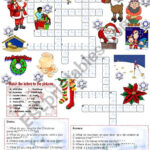 Christmas Crossword (05.12.2008)   Esl Worksheetemila Regarding Christmas Crosswords With Answers
