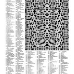 Christmas Crossword 40 X 65   Large (Kf) In Christmas Crossword Printable Hard