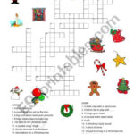 Christmas Crossword   Esl Worksheetalicemaeva Throughout Stick On A Christmas Tree Crossword