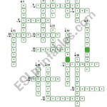 Christmas Crossword   Esl Worksheettecus Throughout Christmas Words Crossword Answer Key