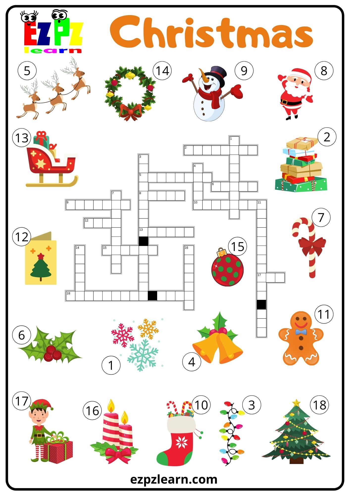 christmas crossword ezpzlearn pertaining to christmas crossword online game Christmas Crossword - Ezpzlearn pertaining to Christmas Crossword Online Game