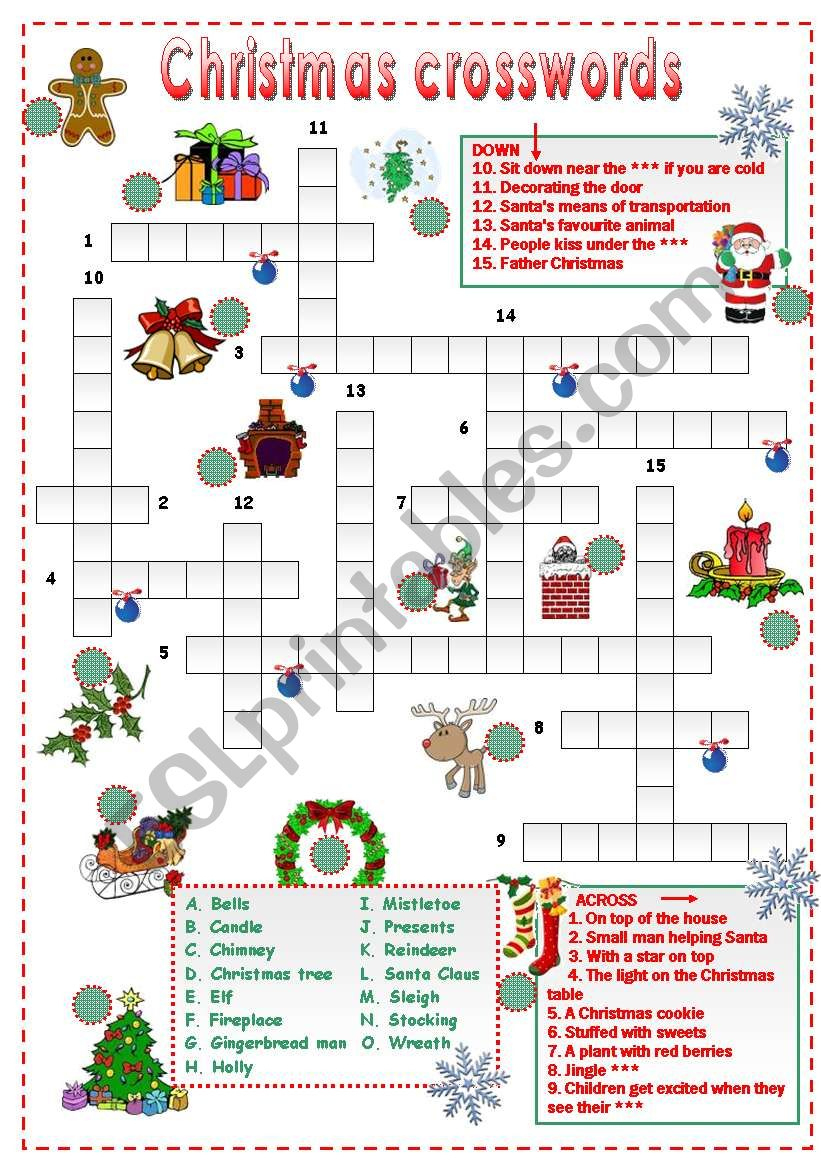 christmas crossword for beginners esl worksheetfirstime regarding spot for christmas decorations crossword Christmas Crossword For Beginners - Esl Worksheetfirstime regarding Spot For Christmas Decorations Crossword