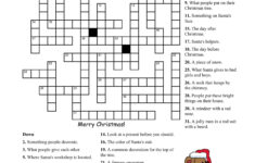 Christmas Crossword (Not Too Easy) | Doc for Free Crossword Puzzle Christmas